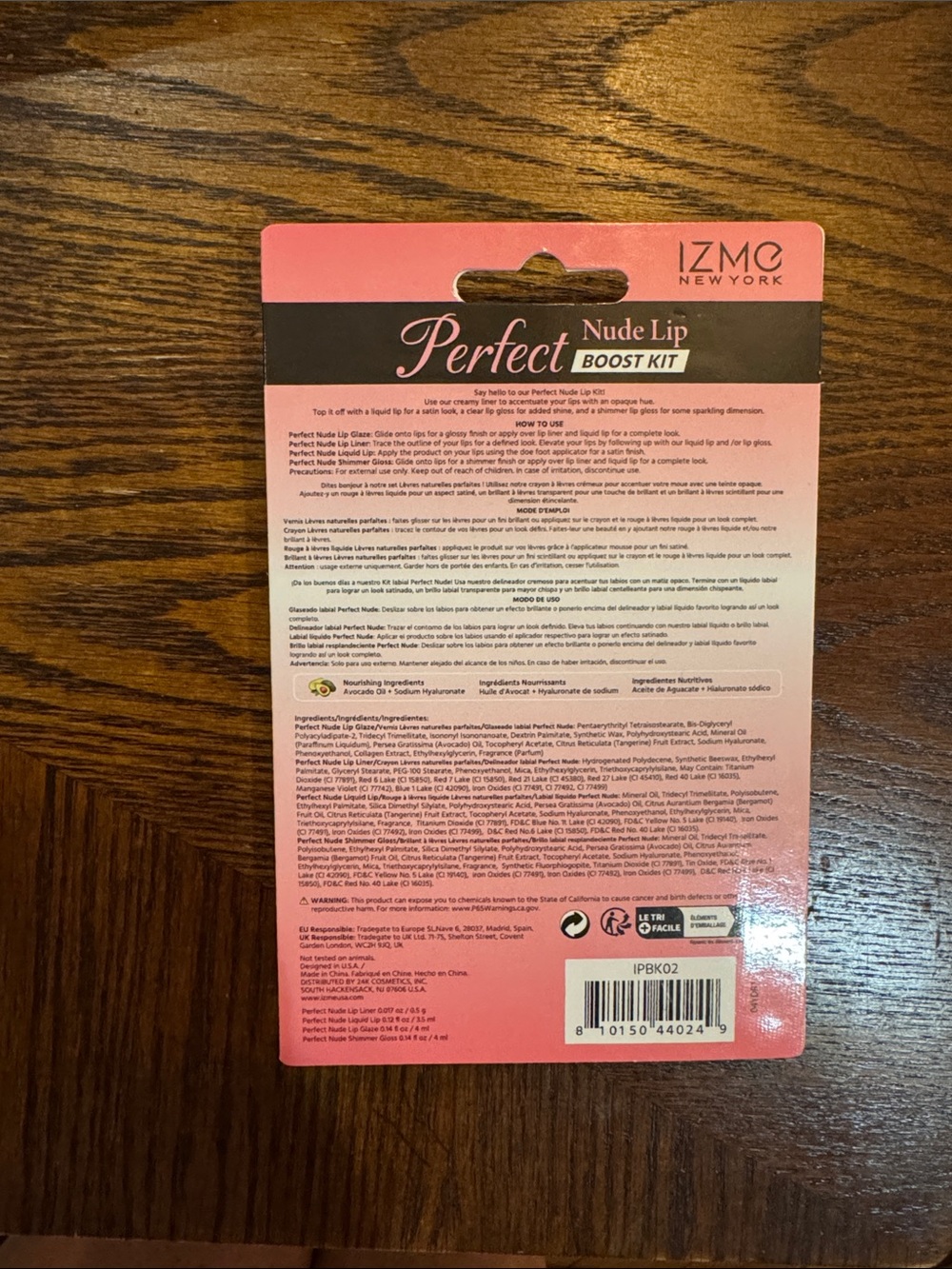 IZME New York Petal Perfect Nude Lip Boost Kit - 4 Pieces - Picture 2 of 2
